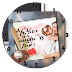 Round Personalized Wall Clock Design