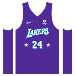 Team Lakers Plain Jersey Sando JST-07 Design