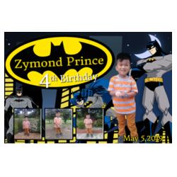 Batman Birthday Banner with Pictures - TSP 2 Design