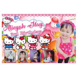 Hello Kitty Birthday Banner with Pictures - TGB 2 Design