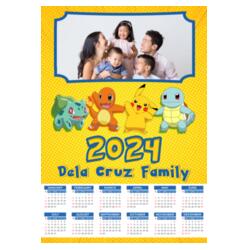 Customizable Pokemon Design - C2S A4 Calendar - PCR-34 Design