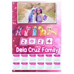 Customizable Little Pony Design - C2S A4 Calendar - PCR-40 Design