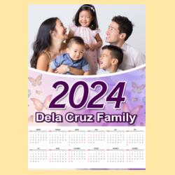Customizable Family Design - Wooden Dowel Scroll Calendar - PCR-5 Design