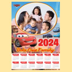 Customizable Cars Design - Wooden Dowel Scroll Calendar - PCR-29 Design