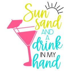 Sun, Sand and a drink hand - SUM-007 Design