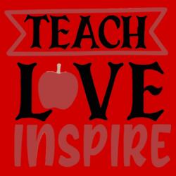 Teacher's mission is to Teach with passion, Love without limits and Inspire the world to dream bigger!, Happy Teacher's Day! Design