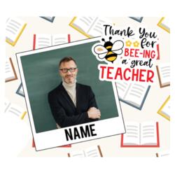 Personalized Mouse Pad, with Customizable Image and Editable Name, Thankyou for BEE-ING a great TEACHER, Happy Teacher's Day! - Mouse pad Design