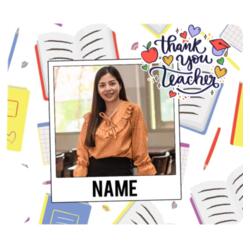 Personalized Mouse Pad, with Customizable Image and Editable, thank you teacher, Happy Teacher's Day! Design