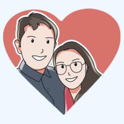 Couple Image Design Fridge Magnet Design