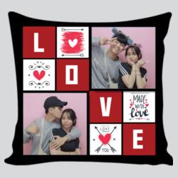 LOVE, Customizable Image, Perfect Pillow for Couple, Happy Valentines Day! - P09 Design