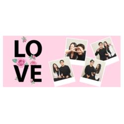 L O V E, Perfect Mug for Couple with Customizable Image, Couple Mug, Happy Valentines Day! - VMT-1 Design