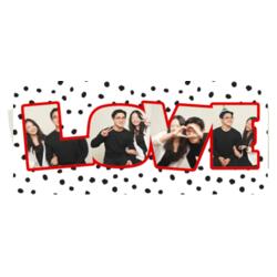 LOVE, Perfect Mug for Couple with Customizable Image, Couple Mug Happy Valentines Day! - VMT-4 Design