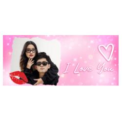 I Love You ♥, Perfect Mug for Couple with Customizable Image, Couple Mug Happy Valentines Day! - VMT-7 Design