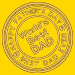 World's Best DAD, Happy Father's Day, Happy Father's Day - EBD-0005 Design