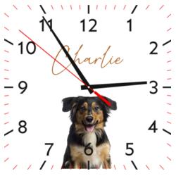 Customizable Clock with Changeable Image and Pet Name - PET Design