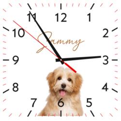 Customizable Clock with Changeable Image and Pet Name - PET Design