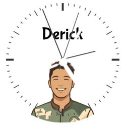 Customizable Clock with Personalized Image and Name - VECTOR IMAGE Design