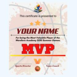 Glass Frame Award for Sports Fest with Customizable Design Design