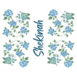 Personalized Skinny Tumbler with Customizable Floral Design - VFL-005 Design