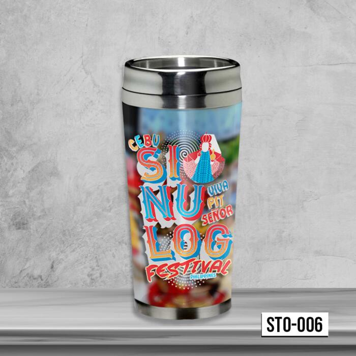 Viva Pit Señor, Sinulog Festival, Cebu Philippines, Sinulog Festival, Sinulog Stainless Tumbler, Sto. Niño, Cebu Philippines - STO-006 Thumbnail