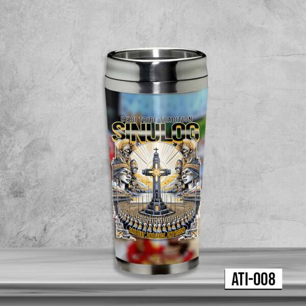 Cebu Tribe Tradition, Sinulog, Sinulog Festival, Sinulog Stainless Tumbler, Sto. Niño, Cebu Philippines - ATI-008 Thumbnail