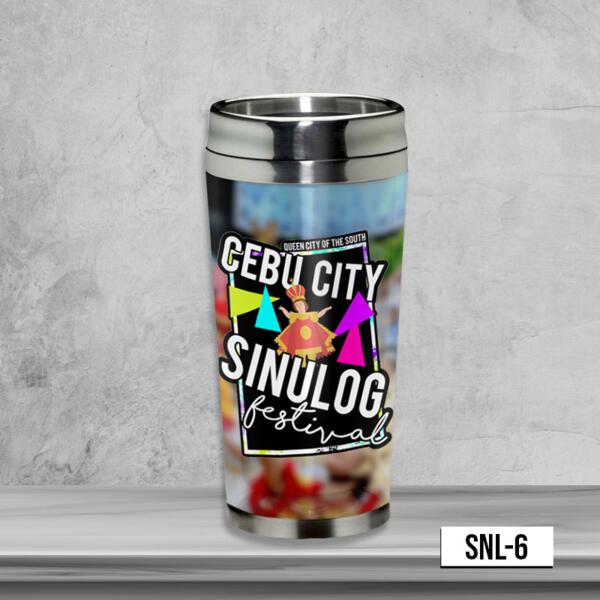 Queen City of the South, Cebu City, Sinulog Festival, Sinulog Stainless Tumbler, Sto. Niño, Cebu Philippines - SNL-6 Thumbnail