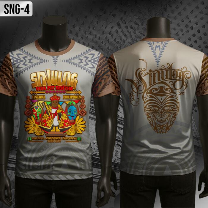 SINULOG FESTIVAL PHILIPPINES, VIVA PIT SEÑYOR, Sinulog Full Print Roundneck Shirt - SNG-4 Thumbnail