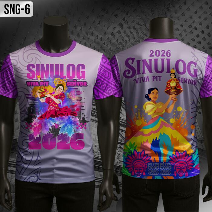 SINULOG 2026, VIVA PIT SEÑYOR, Sinulog Full Print Roundneck Shirt - SNG-6 Thumbnail