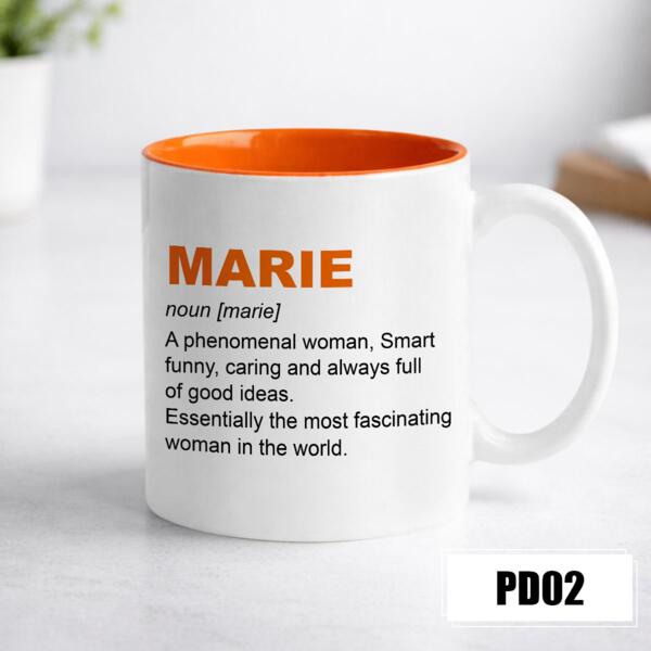 Personalized Inner Color Mug with Customizable Name - PD02 Thumbnail