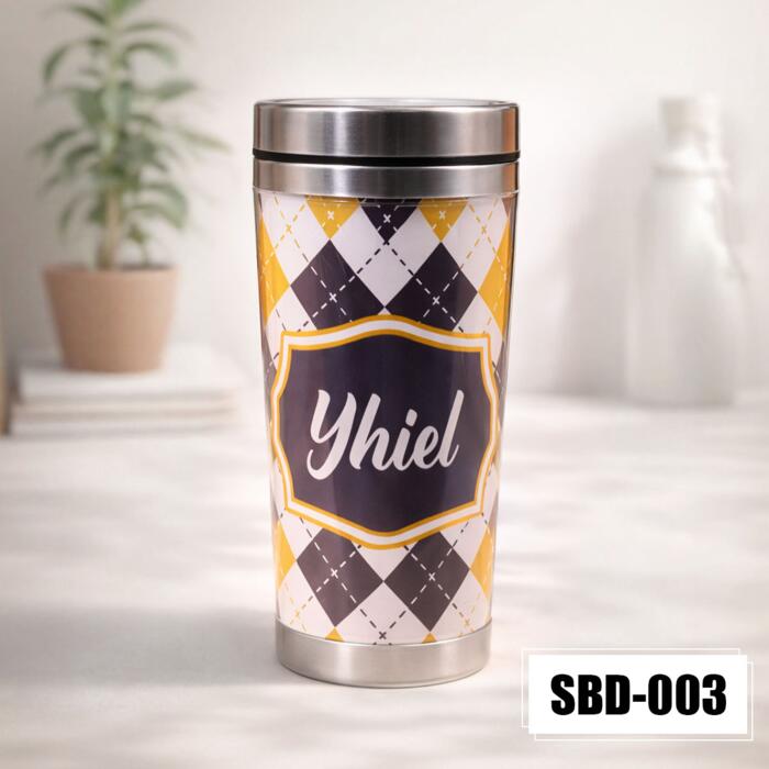 Personalized Stainless Tumbler with Customizable Design - SBD-003 Thumbnail