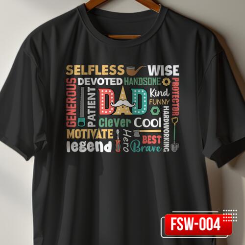 Hardworking DAD, Perfect Gift for Hardworking DAD, Streetwear Shirt for Father's Day - FSW-004 Thumbnail