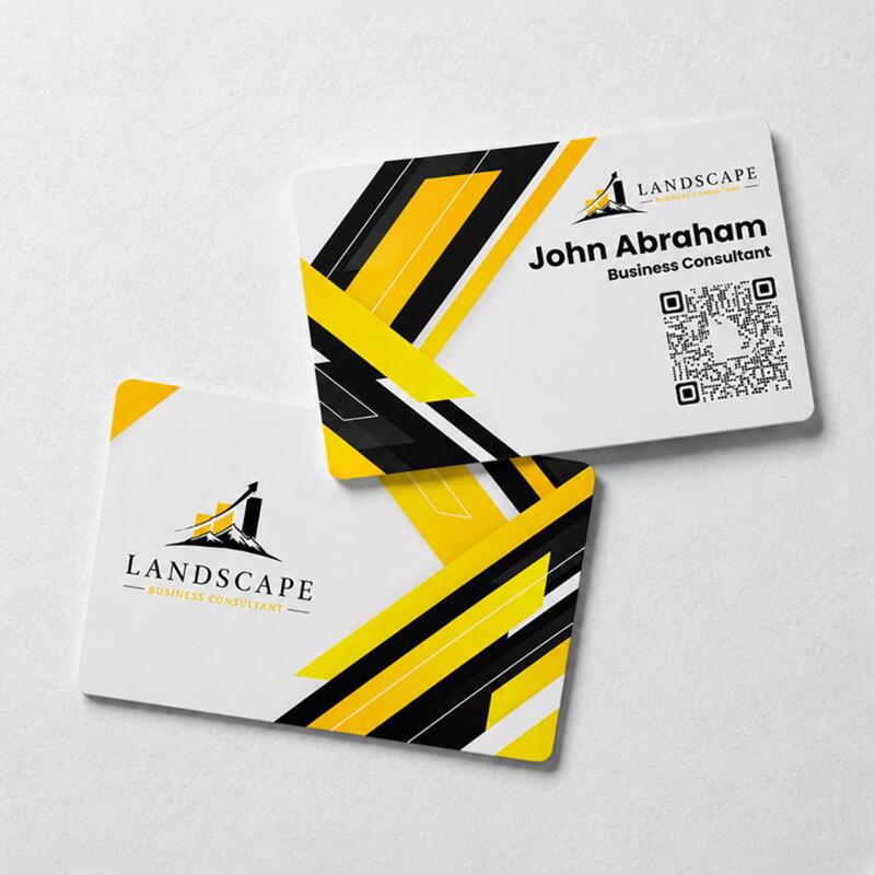 Modern Yellow & Black Corporate Business Background Template Thumbnail