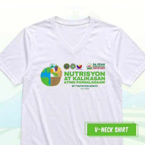 Nutrition Month V-neck Shirt  Thumbnail