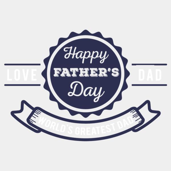 Fathers Day - Tribute Designs - Pins & Banner - Happy Father's Day - FDT 05 Thumbnail