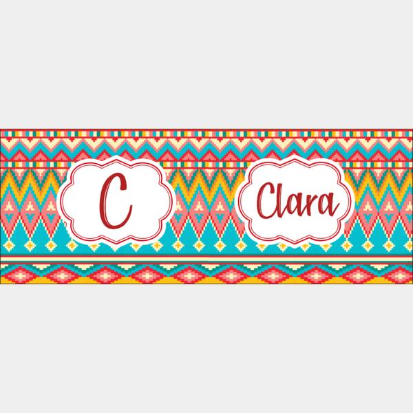 Tribe Pattern with Name & Initials Thumbnail