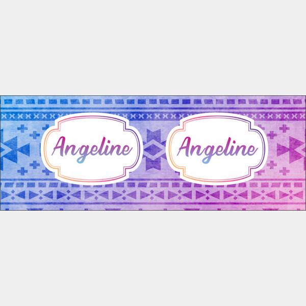 Gradient Pattern Background with Name Thumbnail