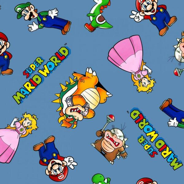 Kids Cartoons, Super Mario World Super Mario Princess Peach Super Luigi Donkey Kong Bowser Yoshi Background, Popular Designs, Kids Characters - BC 24 Thumbnail