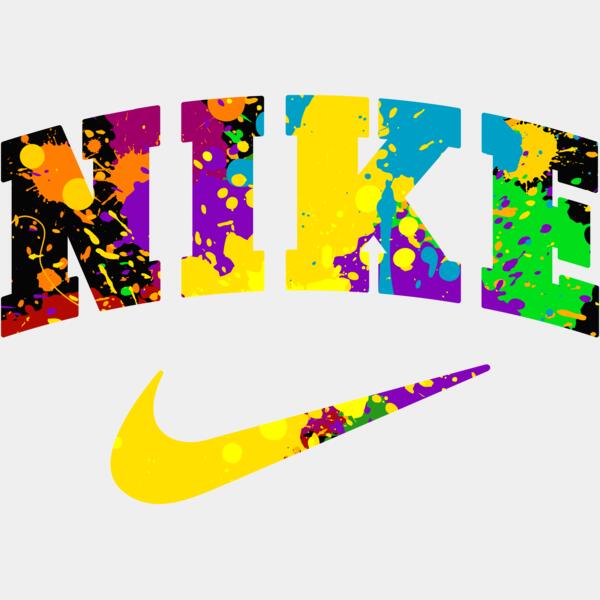 BRAND , Nike Splash , Template , Rainbow Color , PNG , Nike Designs , Nike Logo Colorful Paint Splatter , Men Designs , Digital Printing , Customizable , Personalized Gift - Nike splatter Thumbnail