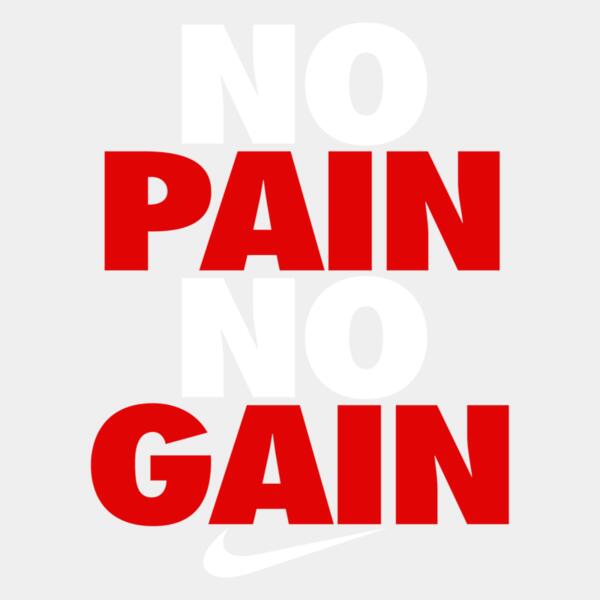 Nike, No Pain No Gain Statement, Nike Motivational - NB 1 Thumbnail