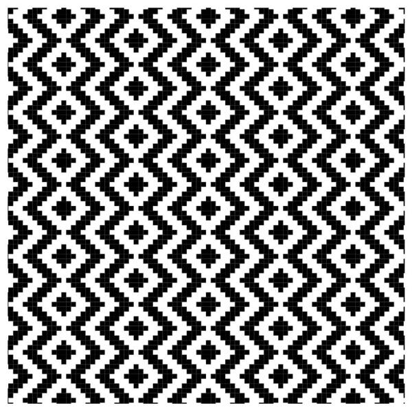 Pattern  Pixelated Diamonds  Background Designs with Frame  Black and White Background  BWB C Thumbnail