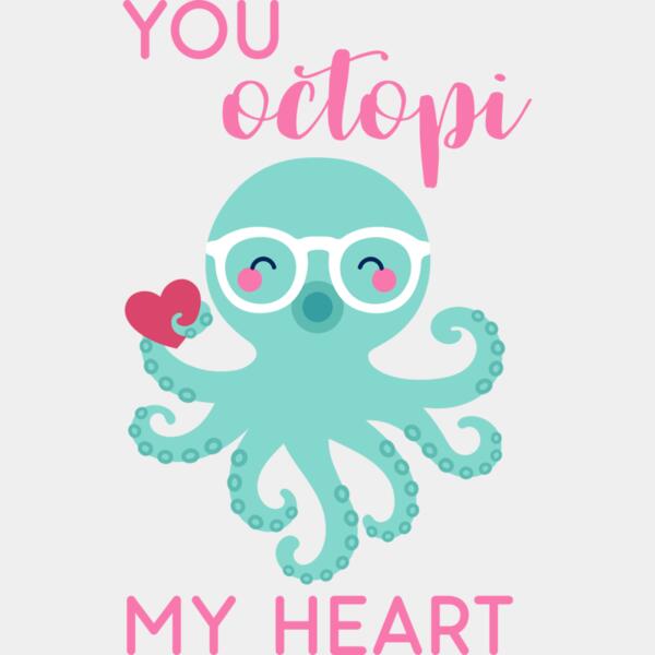 YOU octopi my Heart, Cute Animal - PNM-006 Thumbnail