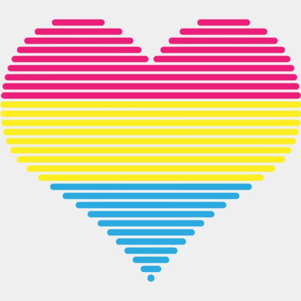 LGBT, Pride Month - LGBT heart - Pansexual Thumbnail