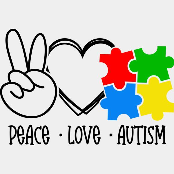 Peace Love Autism - LA2-003  Thumbnail