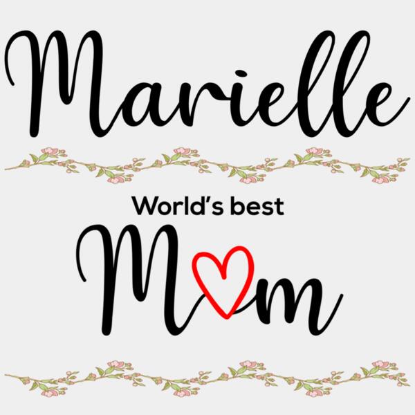 World's Best M♥m with Personalized Name, Oven Mitt, Mother's Day, MOM - OM-001 Thumbnail