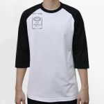 Raglan 3/4 Roundneck Shirt (White Body) Thumbnail