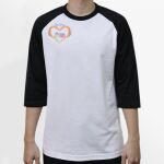 Raglan 3/4 Roundneck Shirt (White Body) Thumbnail