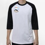 Raglan 3/4 Roundneck Shirt (White Body) Thumbnail