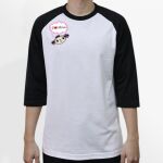 Raglan 3/4 Roundneck Shirt (White Body) Thumbnail