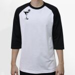 Raglan 3/4 Roundneck Shirt (White Body) Thumbnail