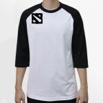 Raglan 3/4 Roundneck Shirt (White Body) Thumbnail